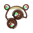 thumbnail image 4 of SHARE SUNSHINE Wired/Bluetooth Headphones Light-emitting Foldable Cartoon for Kids(Brown), 4 of 5