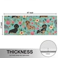thumbnail image 5 of Kitchen Rugs Sets Of 2,Dachshund and Flower Anti Fatigue Kitchen Mat Rugs Non Slip Washable,Decorative Kitchen Floor Mats for Kitchen,Sink,Laundry,17"X47", 5 of 5