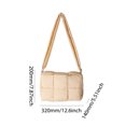 thumbnail image 2 of Bolso Hobo tejido para mujer bolso acolchado informal bolso sencillo con juego de embrague a juego, 2 of 9