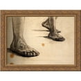 thumbnail image 1 of Feet 24x18 Gold Ornate Wood Framed Canvas Art by Vincent van Gogh, 1 of 2