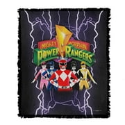 Power Rangers Blanket, 50'x60' Lighting Rangers Woven Tapestry Cotton Blend Fringed Throw