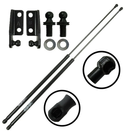 Eagle Talon Tsi Turbo (Two Rear Hatch Hatchback Liftgate Trunk Gas Charged Lift Supports For 1995-1998 Eagle Talon Hatchback, 1995-1999 Mitsubishi Eclipse Hatchback. Left and Right Side.)