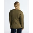 thumbnail image 4 of Scoop Women’s New Scubaknit Barrel Sleeve Blazer, Midweight, Sizes XS-XXL, 4 of 5