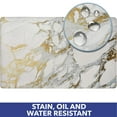 thumbnail image 2 of SoHome Cozy Living Anti Fatigue Mat Kitchen Mat Non Slip Stain Resistant Easy Clean 1/2 Inch Thick Kitchen Floor Mats, Marble Gold 18" x 30", 2 of 4
