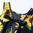 thumbnail image 6 of Zhuashum Flower Girl Dress 3-4 Years Sleeveless Skirt Baby Sunflower Kids Printed Princess Toddler Dresses Fashion Outfits Blue, 6 of 8