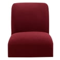 thumbnail image 2 of elásticas para sillas de comedor Funda sólida clásica Vino rojo Sunnimix Fundas para sillas de comedor, 2 of 8