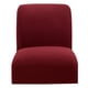 thumbnail image 2 of elásticas para sillas de comedor Funda sólida clásica Vino rojo Sunnimix Fundas para sillas de comedor, 2 of 8