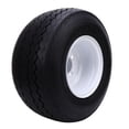 thumbnail image 1 of Lawn Mower Tire On Wheel, 18x8.50-8 Tubeless Tire with Rim 4 Bolts Versatile Rubber Compound High Stability  for Riding Lawn Mower, 1 of 7