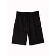 thumbnail image 5 of Men's Casual Cargo Shorts Classic Drawstring Elastic Waist Relaxed Fit Work Short with Multi Pockets Black M, 5 of 5