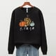 thumbnail image 5 of ICHUANYI Clearance Thanksgiving Fashion Women's Casual Long Sleeve Printed Ladies Sweatshirts Tops(Black, M) ICHUANYI WER2023081402861, 5 of 5