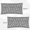 thumbnail image 7 of King Pillow Cases Standard Size - Creative checkered black white Soft Envelope Closure Microfiber Block Print Pillow Cover, Wrinkle Stain Resistant Travel Pillow Covers Standard Size 20x36in, 7 of 7