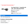 thumbnail image 2 of Turn Signal Switch - Compatible with 1998 - 2001 Volkswagen Beetle 1999 2000, 2 of 2