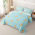 thumbnail image 3 of Manfei Kawaii Duck Twin Quilt Set for Girls Boys,Cute Animal Bowknot Twin Coverlet Set, 3 of 7