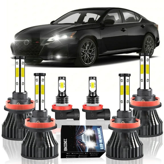 For Nissan Altima 2007-2013 2014 2015 2016 2017 2018 LED Headlights H9 H11 High&Low Beam H8 Fog Lights