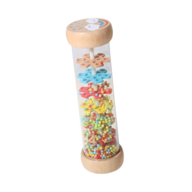 MERIGLARE Hourglass Rain Music Rattle Rainmaker Rain Stick for Baby Boys Girls Infants