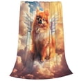 thumbnail image 2 of Vsdgher Cute Cloud Pomeranian Ultra-Soft Micro flannel Blanket Throw Blankets for Couch Sofa, Bed (4 sizes)-60"x50", 2 of 7