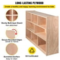 thumbnail image 4 of VEVOR Classroom Storage Cabinet Preschool Storage Shelves Wooden 8 Grids Toys Books, 4 of 9