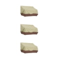 thumbnail image 3 of bedienty Chair Cover Furniture Storage Lounge Deep Seat Dustproof Foldable Covers Drawstring Protector Outdoor for Protection Beige + coffee 3Set, 3 of 6