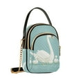 thumbnail image 7 of FORMRS Crossbody Bag for Women Quilted Travel Shoulder Cell Phone Purse with Chain Strap Handbag, White Cartoon Swan, 7 of 7