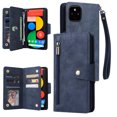 thumbnail image 1 of Case for Google Pixel 5 Magnetic Leather Zipper Wallet Cover Card Holder, 1 of 5