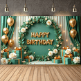 thumbnail image 6 of Decorative Design Happy Birthday Banner Balloon Decoration Floral Elements Celebration Banner for Birthday Party Event Decoration Indoor Celebration, 6 of 7