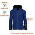 thumbnail image 3 of 3-Pack Men's Polar Fleece Tech Zip Hoodie (S-2XL), 3 of 5