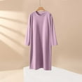thumbnail image 2 of XuJwPNcy Nightgowns for Women Fleece Lined Long Sleeve Sleepwear Fall Winter Sleep Shirts Loose Comfy Nightshirt, 2 of 5