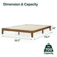 thumbnail image 5 of Zinus Lucinda 10" Wood Platform Bed Frame, No Box Spring Required, Full, 5 of 7