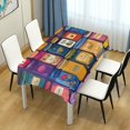 thumbnail image 4 of Yayeee Tablecloths 54" x 54" Rectangle Wrinkle Resistant Party Table Cover, Blue Jam, 4 of 8
