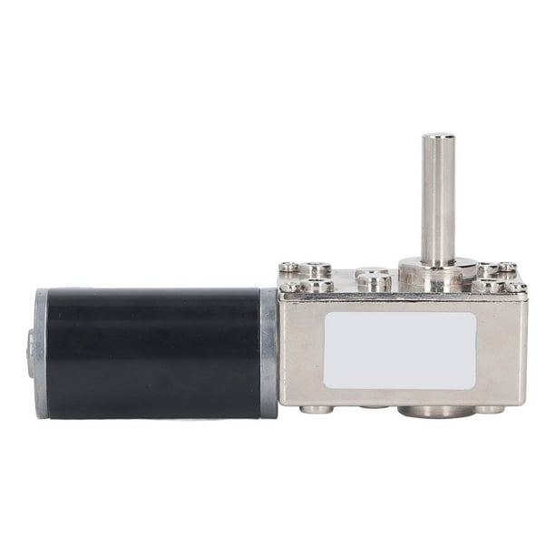 Motor de engranaje de tornillo sin fin Motorreductor de CC Pequeño 18W Gran torsión Reversible Turbina Motor de reducción de velocidad de tornillo sin fin con autobloqueo DC12V(0‑200 RPM)