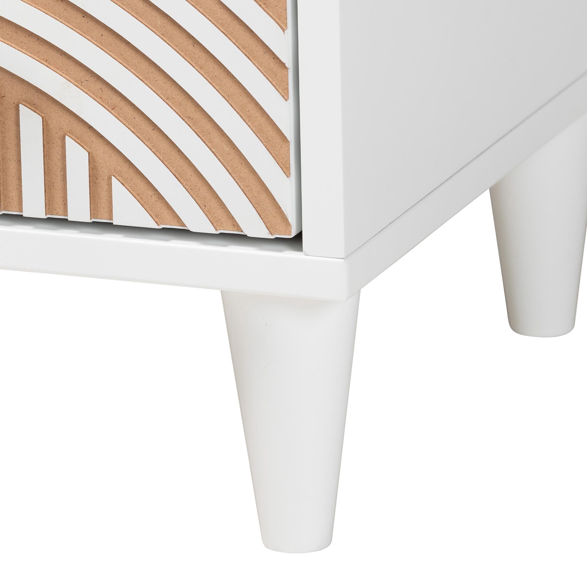 Baxton Studio Louetta Coastal Bedroom Set, Queen, White