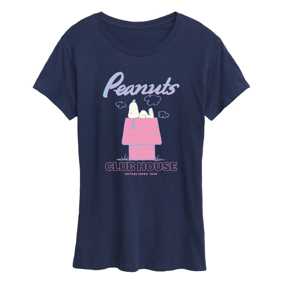 Peanuts - Snoopy Club House - Women's Short Sleeve Graphic T-Shirt