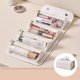 thumbnail image 2 of Neceser de viaje 4 compartimentos transparentes desmontables M Ulti Neceser de maquillaje colgante de cuero 4 en 1 enrollable de gran capacidad compacto impermeable plegable, 2 of 2
