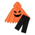thumbnail image 3 of RMGVDSD Toddler Kids Baby Boys Clothes Halloween Ghost Poncho Cape Hooded Top Long Pants 2Pcs Holiday Party Fancy Dress Up Outfit Versatile Outfit, 3 of 8