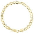 thumbnail image 2 of 10K Yellow Gold Mens 6mm Plain Solid Anchor Mariner Link Bracelet 8 Inches, 2 of 3