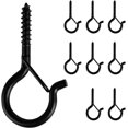 thumbnail image 1 of ORUYROP 8 PCS Q-Hanger, Screw Hooks for Outdoor String Lights-Ceiling Hooks for Hanging Plants Wind Chimes, Safety Buckle Design, Windproof, 2.2 Inches, 1 of 6