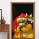 thumbnail image 4 of Cortina de puerta semiopaca con patrón de patchwork de dos piezas Bowser, cortinas opacas decorativas para dormitorio, sala de estar, decoración de habitación de niños, 34 x 56 pulgadas, tamaño único., 4 of 7