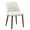 Beige, variant on Hausfame Mid-Century Upholstered Dining Chairs, Set of 2, Espresso Brown