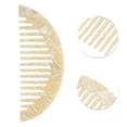 thumbnail image 3 of Unique Bargains 1 Pc Convenient Half Round Hair Comb Yellow Acetate Sheet, 3 of 6