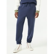 Free Assembly Men's Fleece Joggers with Side Panels
