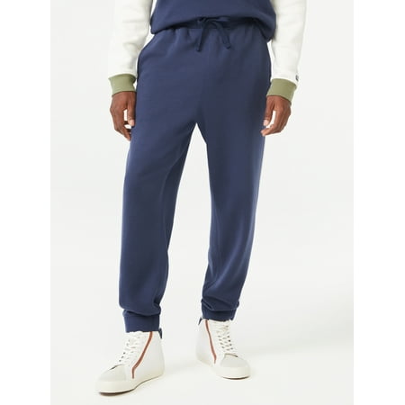 Free Assembly Men's Fleece Joggers with Side Panels