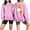 Pink Sweatshirts, variant on Jsaierl Womens Halloween Sweatshirts Plus Size Ghost Graphic Pullovers Soft Going Out Round Neck Long Sleeve Shirt Tops Halloween Party Supplies, Sizes S-2XL