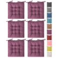 thumbnail image 1 of Square Moon Paquete De 6 Cojines Para Asiento, Cojines Para Silla, Cojines Cómodos Para Silla, Tapete Para Silla Para Interior Y Exterior, Silla De Comedor, Silla De Oficina, Silla De Escritorio, 1 of 5