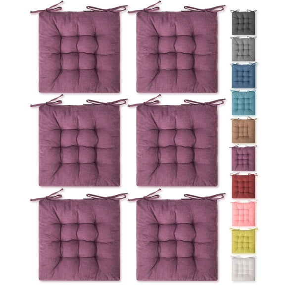 Square Moon Paquete De 6 Cojines Para Asiento, Cojines Para Silla, Cojines Cómodos Para Silla, Tapete Para Silla Para Interior Y Exterior, Silla De Comedor, Silla De Oficina, Silla De Escritorio