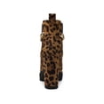 thumbnail image 2 of BLISSFUL STEP Women's Platform Chain Block High Heel Ankle Boots Leopard 6.5, 2 of 7