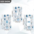 thumbnail image 7 of Yayeee Blank Wall Plate Cover 1-Gang 4.5"x2.7" Home Unused Decorative Outlet, Blue Simple Cartoon Snowmen, 7 of 7