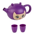 thumbnail image 4 of de tetera para niños, recuerdos de fiesta, único, aprendizaje, juego de simulación con tazas de té para regalo de cumpleaños para niños y niñas Violeta, 4 of 10
