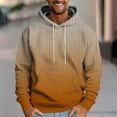 thumbnail image 2 of Trendy Hoodies for Men Gradient Color Drawstring Hooded Pullover Sweatshirts with Pocket Long Sleeve Casual Tops (XL, Yellow 02), 2 of 5
