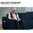 Focalsweet 107" LShaped Sofa Couch, Modular Sectional Living Room Sofa