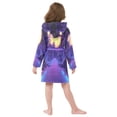 thumbnail image 7 of FORMRS Niños Bathrobe Unisex Hooded Robe Soft Plush Pajamas Sleepwear, Size 7-9T, Blue Road, 7 of 7